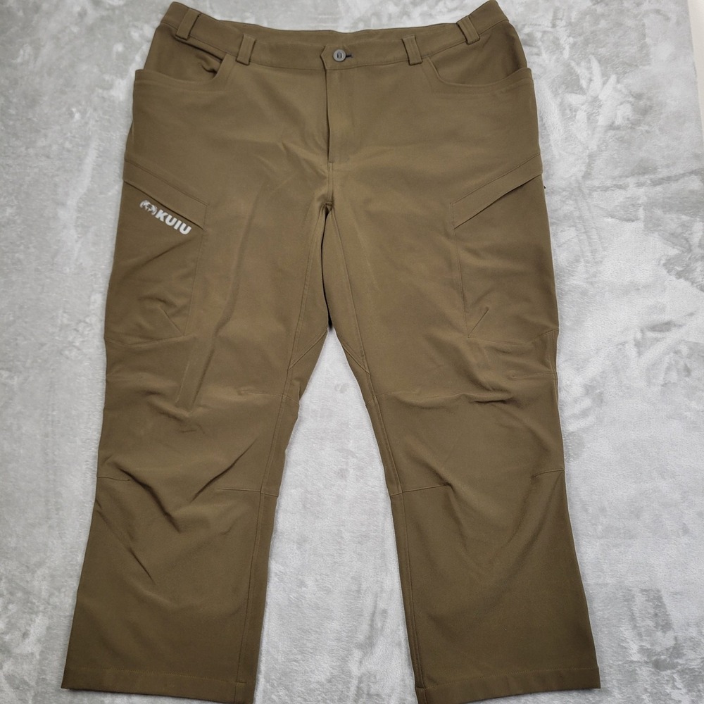 KUIU Attack Pants Men's 46x30 Brown Primeflex DWR Hunting Hiking Outdoor Stretch